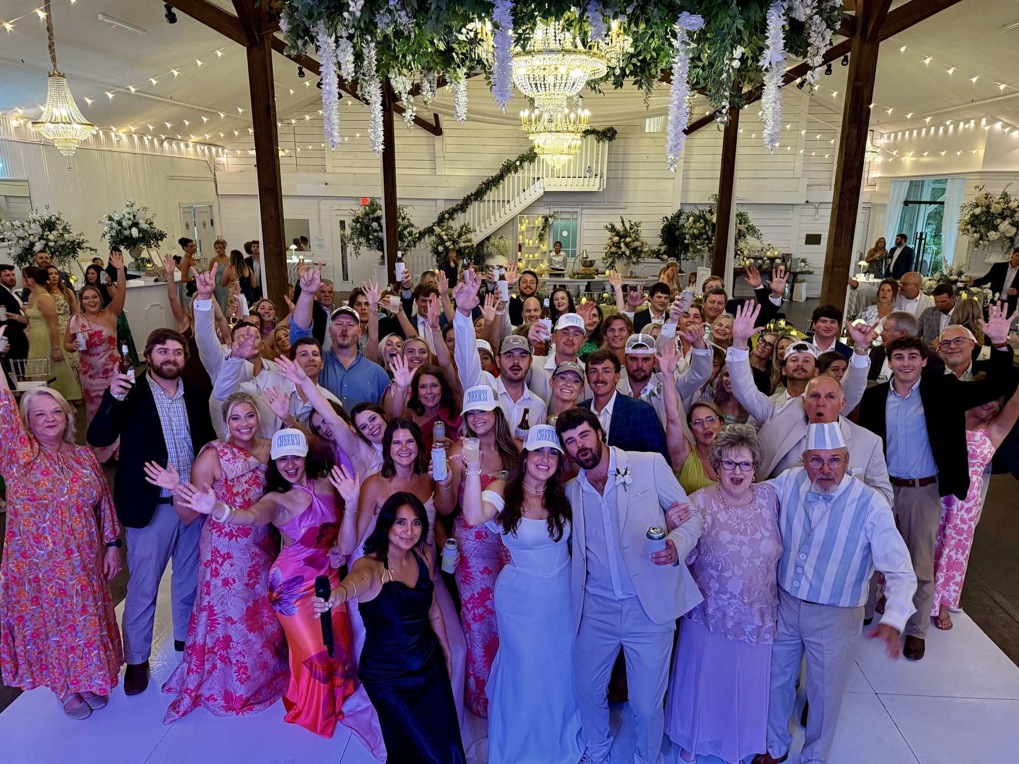 Fly By Radio at a wedding reception